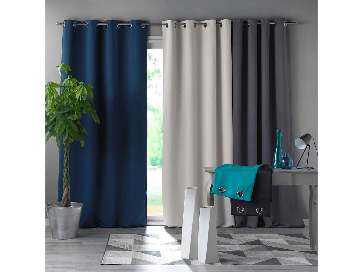 Rideau Occultant "Occult" 135x240cm Émeraude