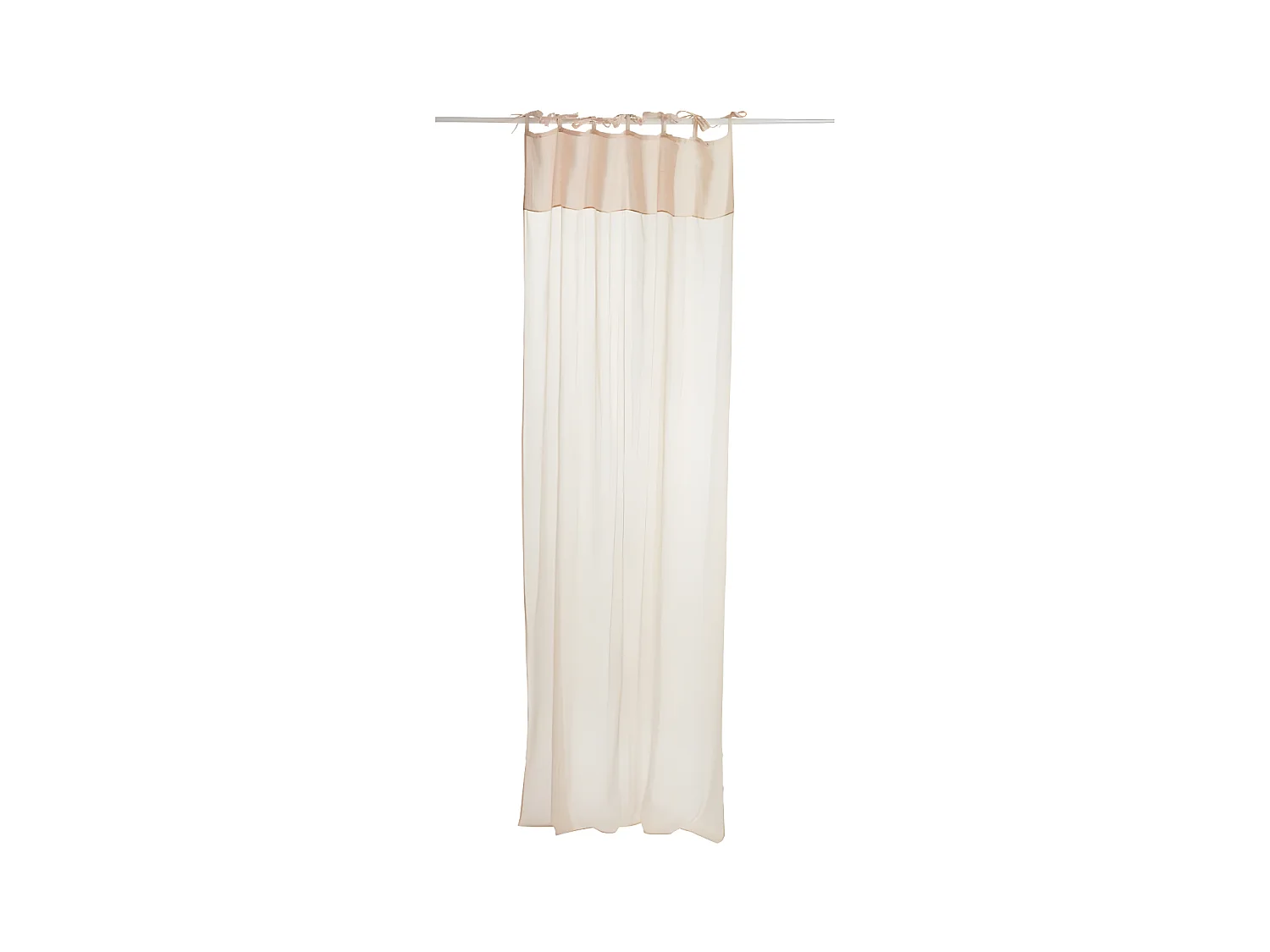 Rideau Voilage "Faded" 140x290cm Rose Saumon