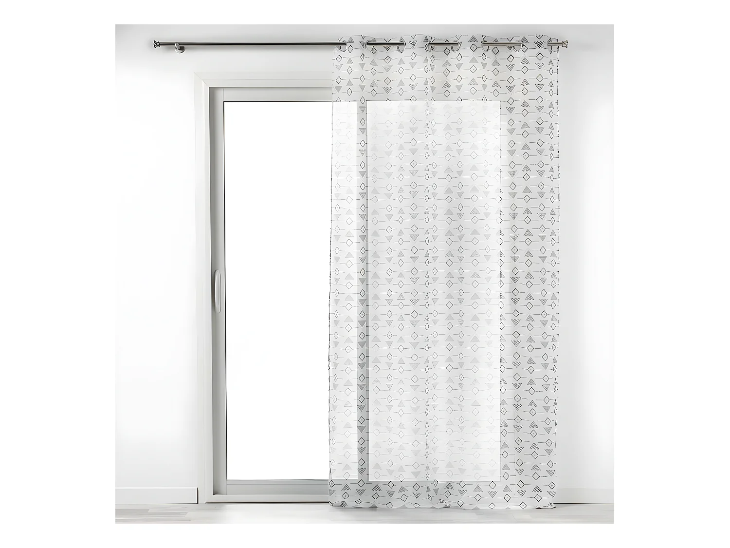 Rideau Voilage à Œillets "Letiko" 140x240cm Blanc