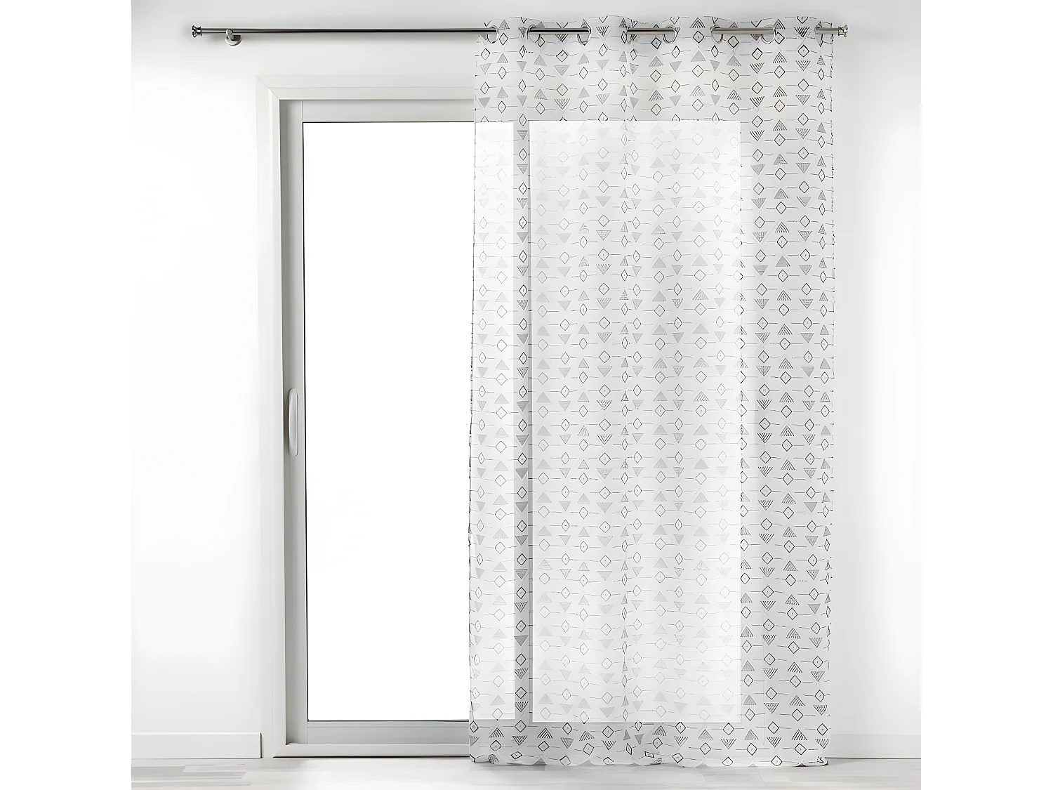 Rideau Voilage à Œillets "Letiko" 140x240cm Blanc