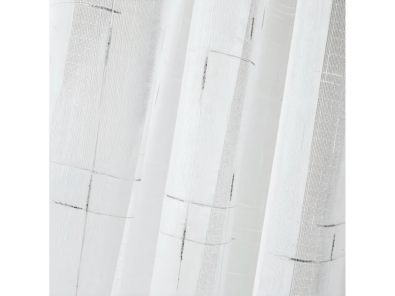 Rideau Voilage à Œillets "Dixiea" 140x240cm Argent