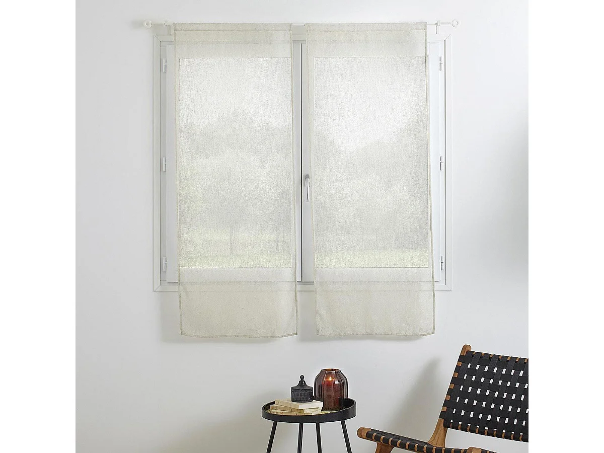 Paire de Voilages "Fred" 60x160cm Lin