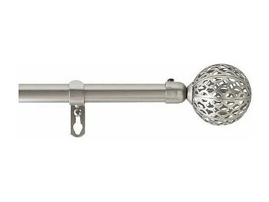 Kit Tringle Déco Extensible "Globa" 120-210cm Chromé