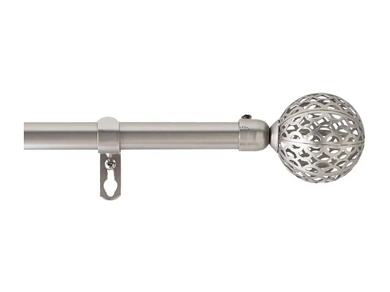 Kit Tringle Déco Extensible "Globa" 120-210cm Chromé