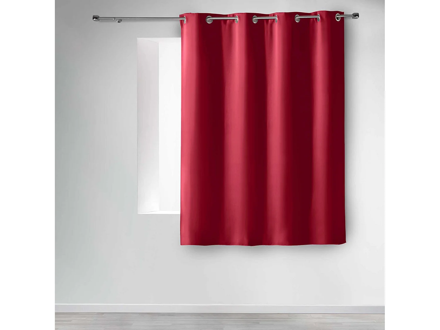 Rideau Occultant "Noche" 135x180cm Carmin