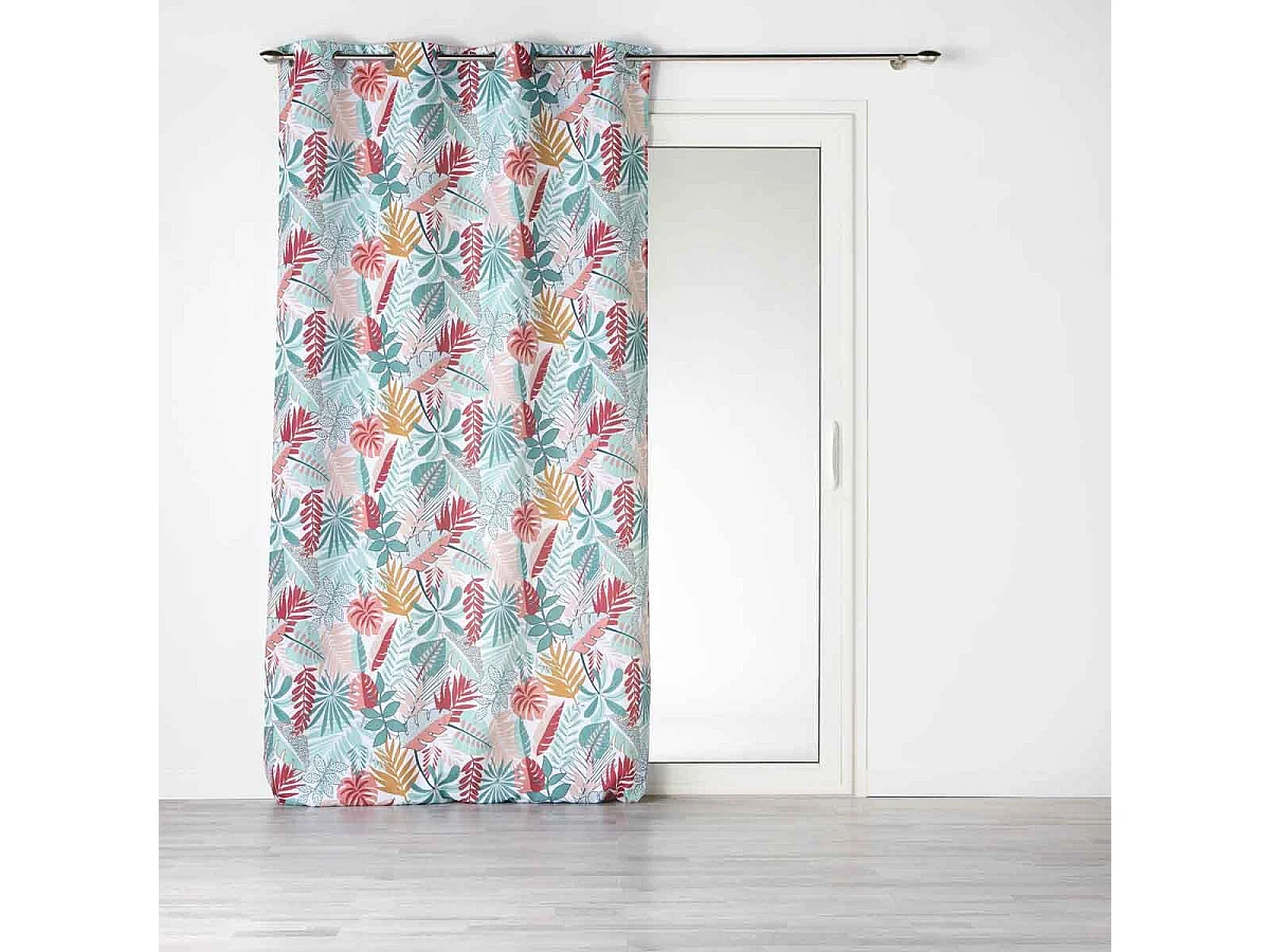 Rideau à Œillets Imprimé "Jacala" 140x260cm Blanc