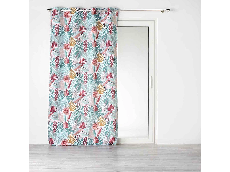 Rideau à Œillets Imprimé "Jacala" 140x260cm Blanc