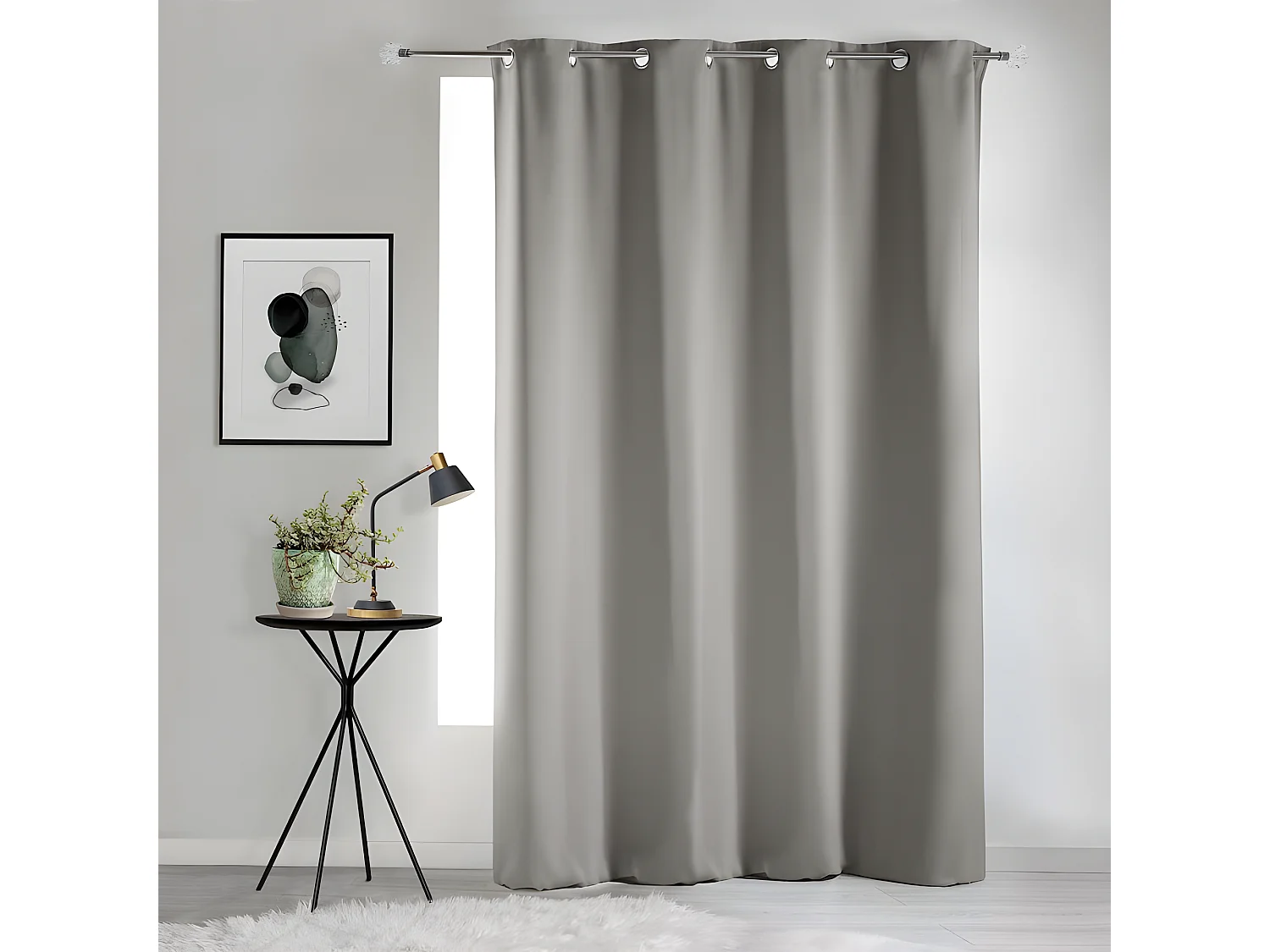 Rideau Occultant "Occult" 135x280cm Gris