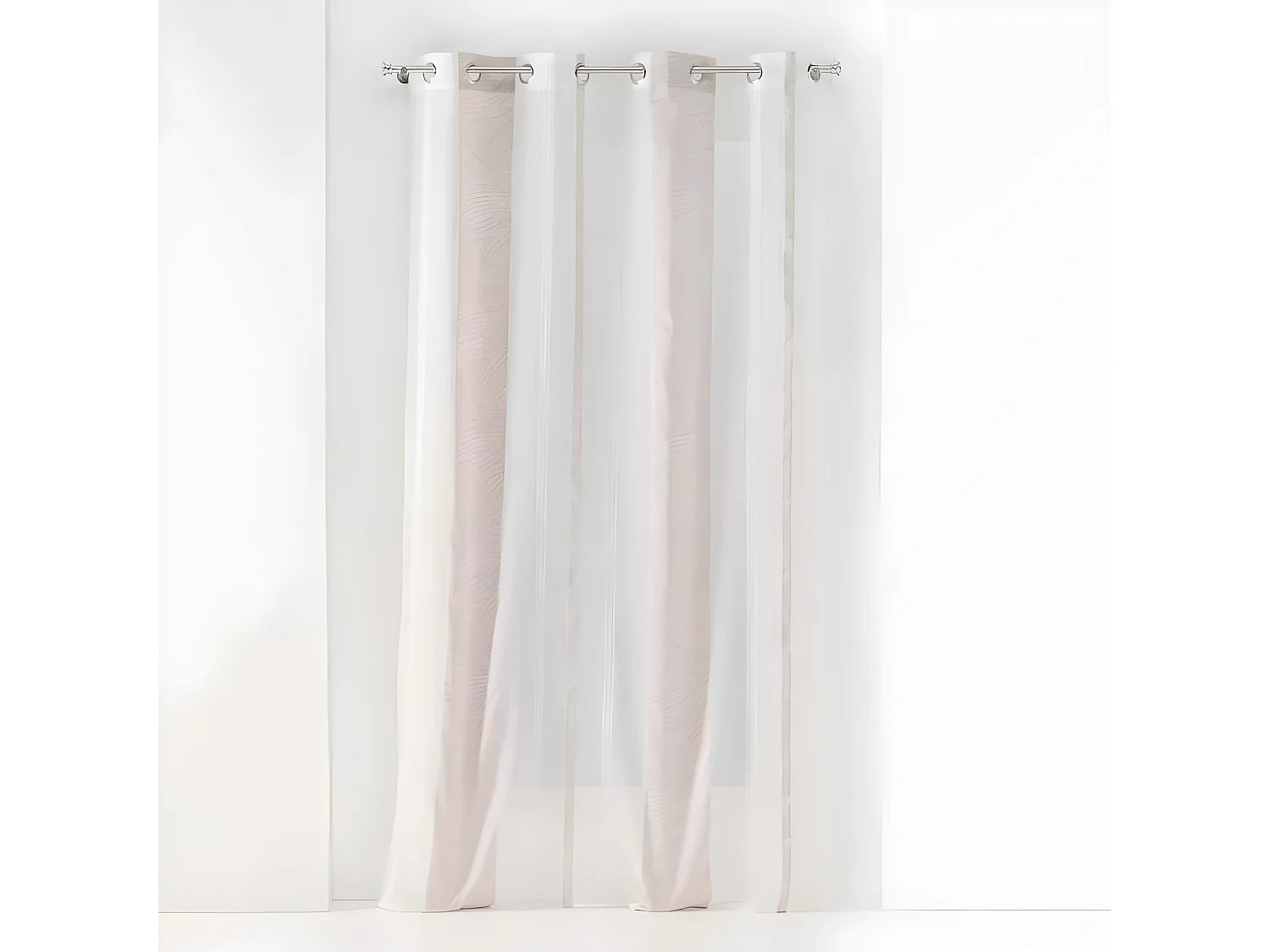 Rideau Voilage à Œillets "Estella" 140x240cm Naturel