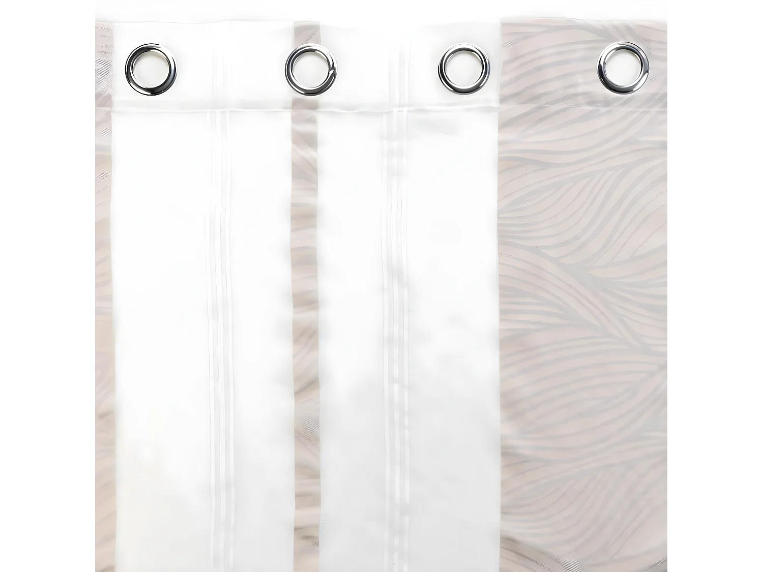 Rideau Voilage à Œillets "Estella" 140x240cm Naturel