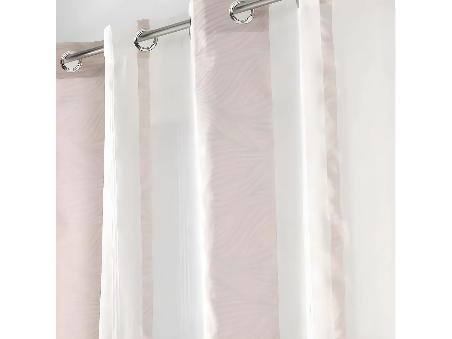 Rideau Voilage à Œillets "Estella" 140x240cm Naturel