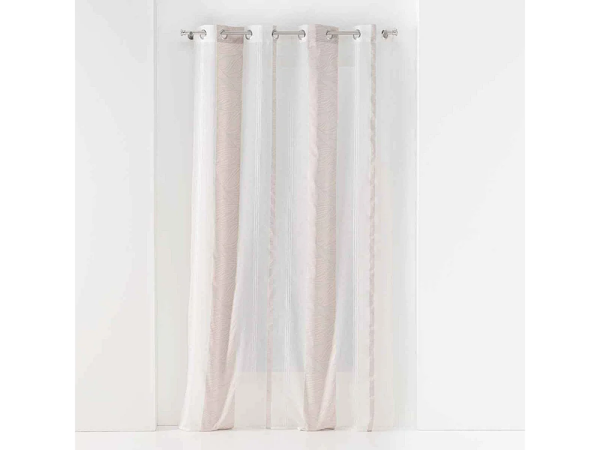 Rideau Voilage à Œillets "Estella" 140x240cm Naturel