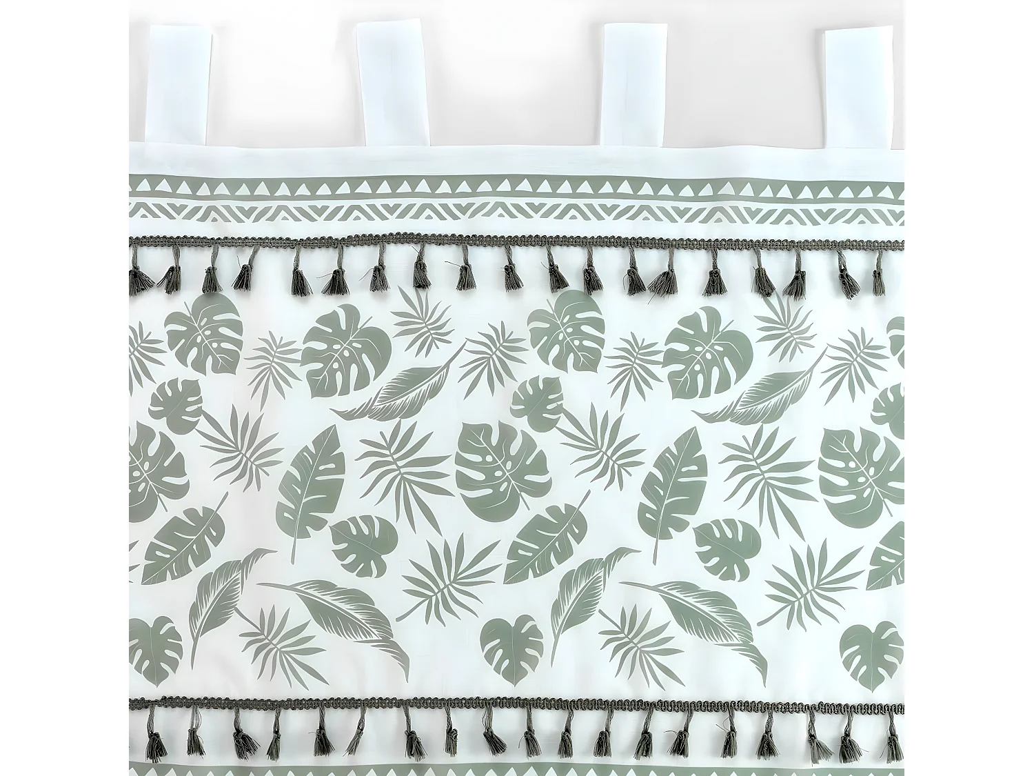 Rideau Voilage à Passants "Milagreen" 140x240cm Blanc