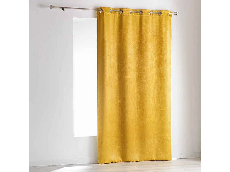 Rideau Occultant "Opacia" 140x240cm Jaune