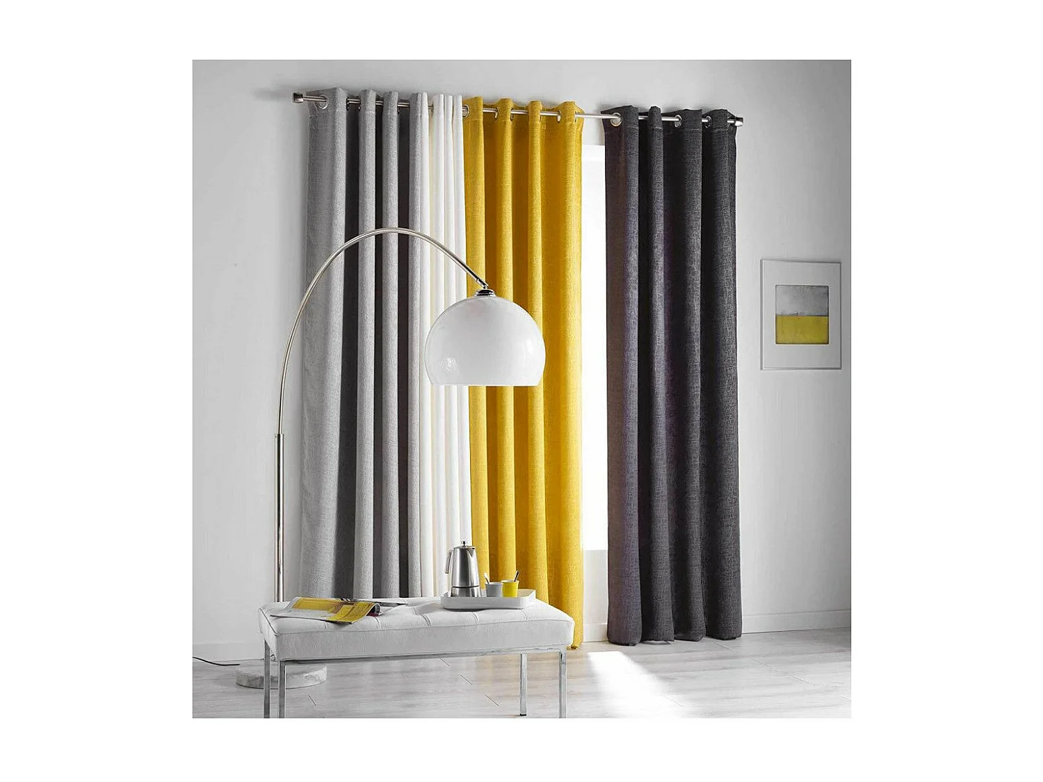 Rideau Occultant "Opacia" 140x240cm Jaune