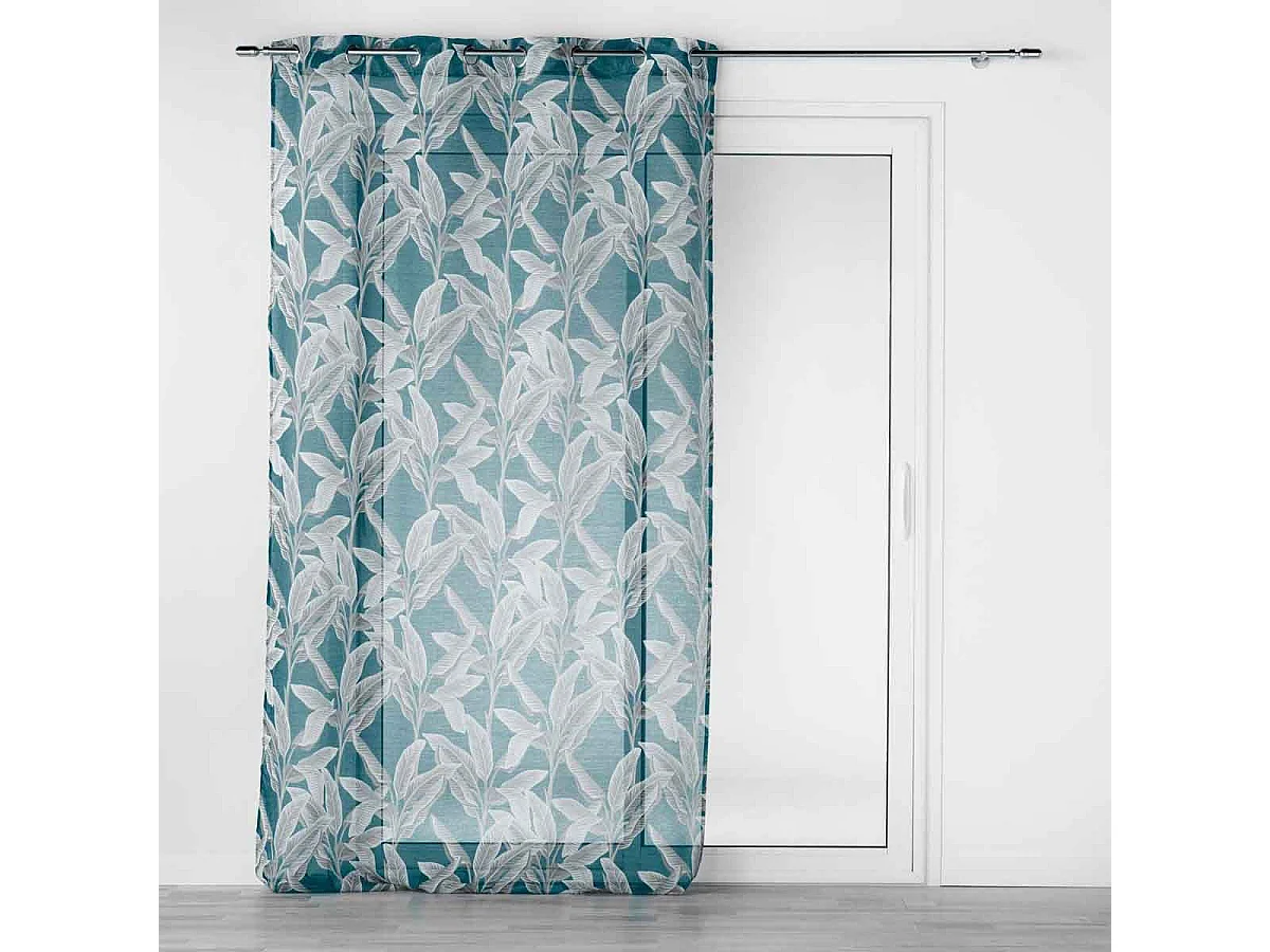 Rideau Voilage à Œillets "Isibelle" 140x240cm Bleu