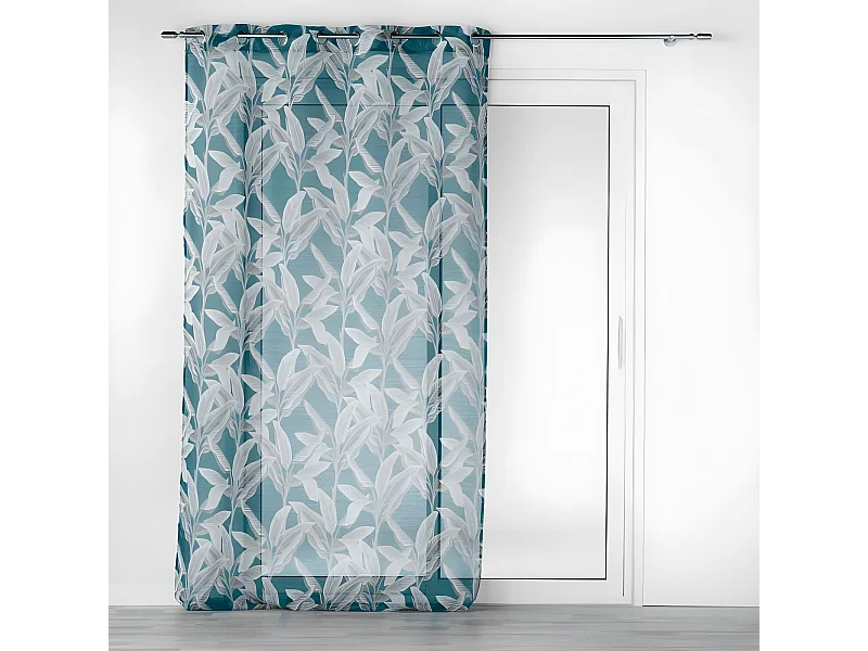 Rideau Voilage à Œillets "Isibelle" 140x240cm Bleu