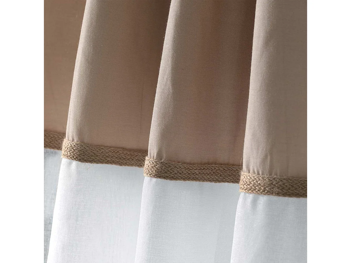 Rideau Voilage à Œillets "Kelonia" 140x240cm Naturel