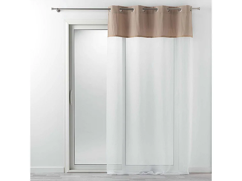 Rideau Voilage à Œillets "Kelonia" 140x240cm Naturel