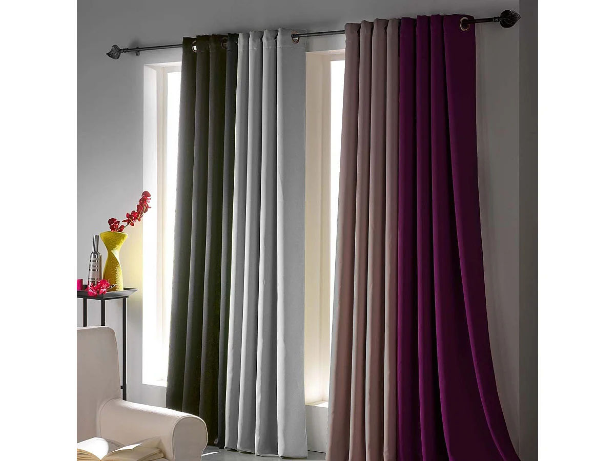 Rideau Occultant "Mezzo" 140x240cm Jaune