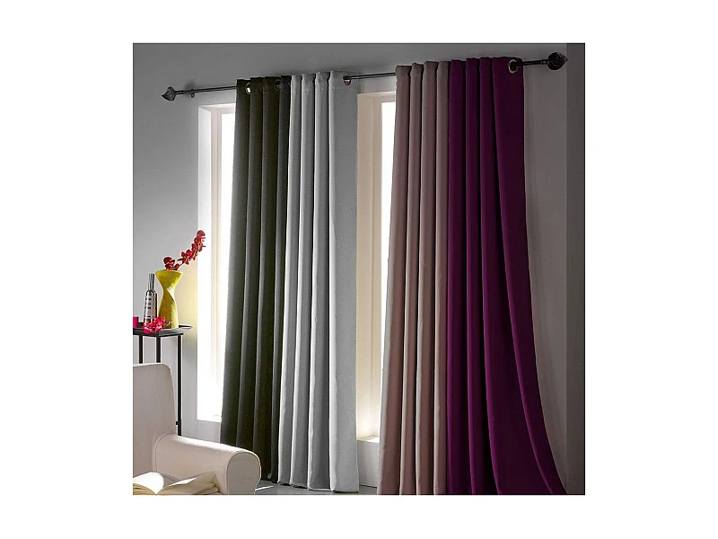 Rideau Occultant "Mezzo" 140x240cm Jaune