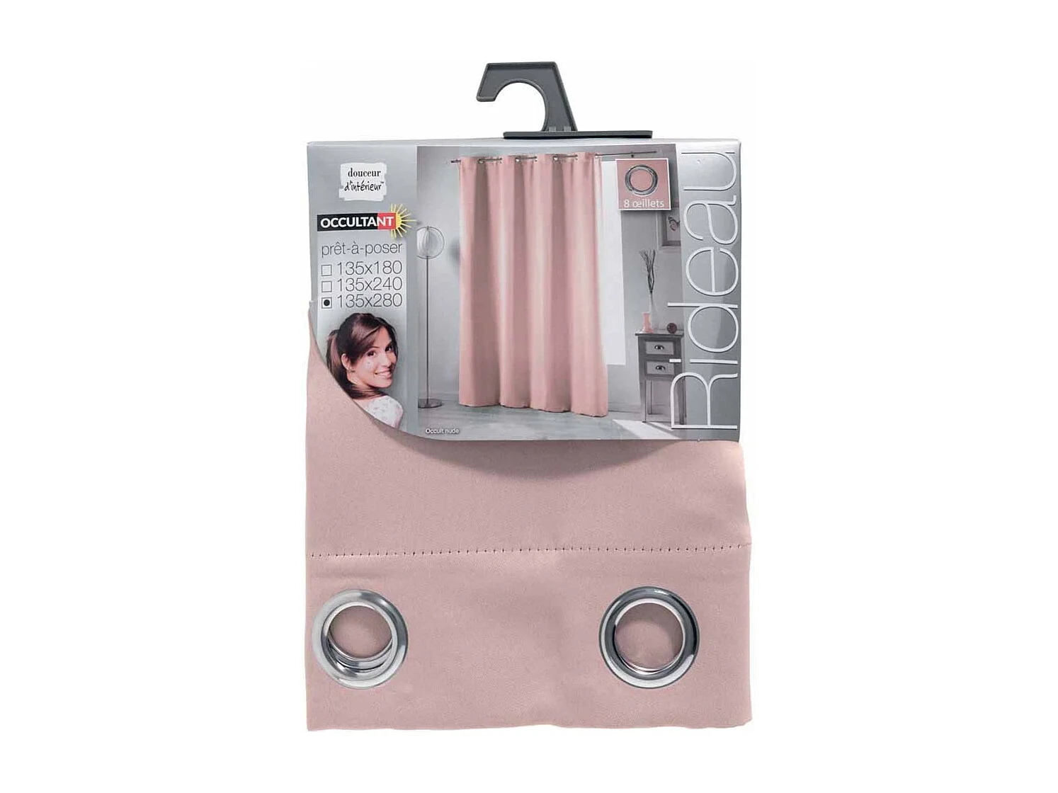 Rideau Occultant "Occult" 135x280cm Nude