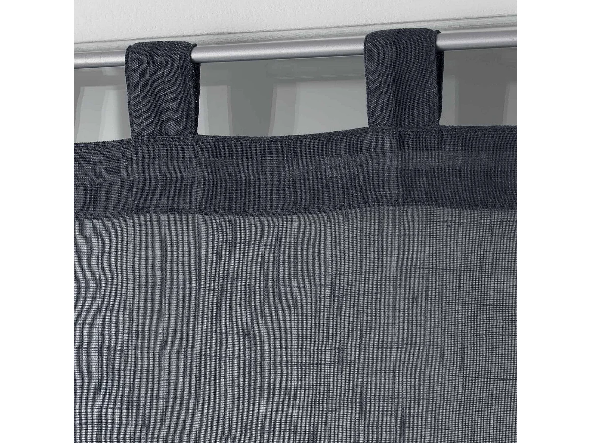 Paire de Voilages "Zazy" 60x160cm Anthracite