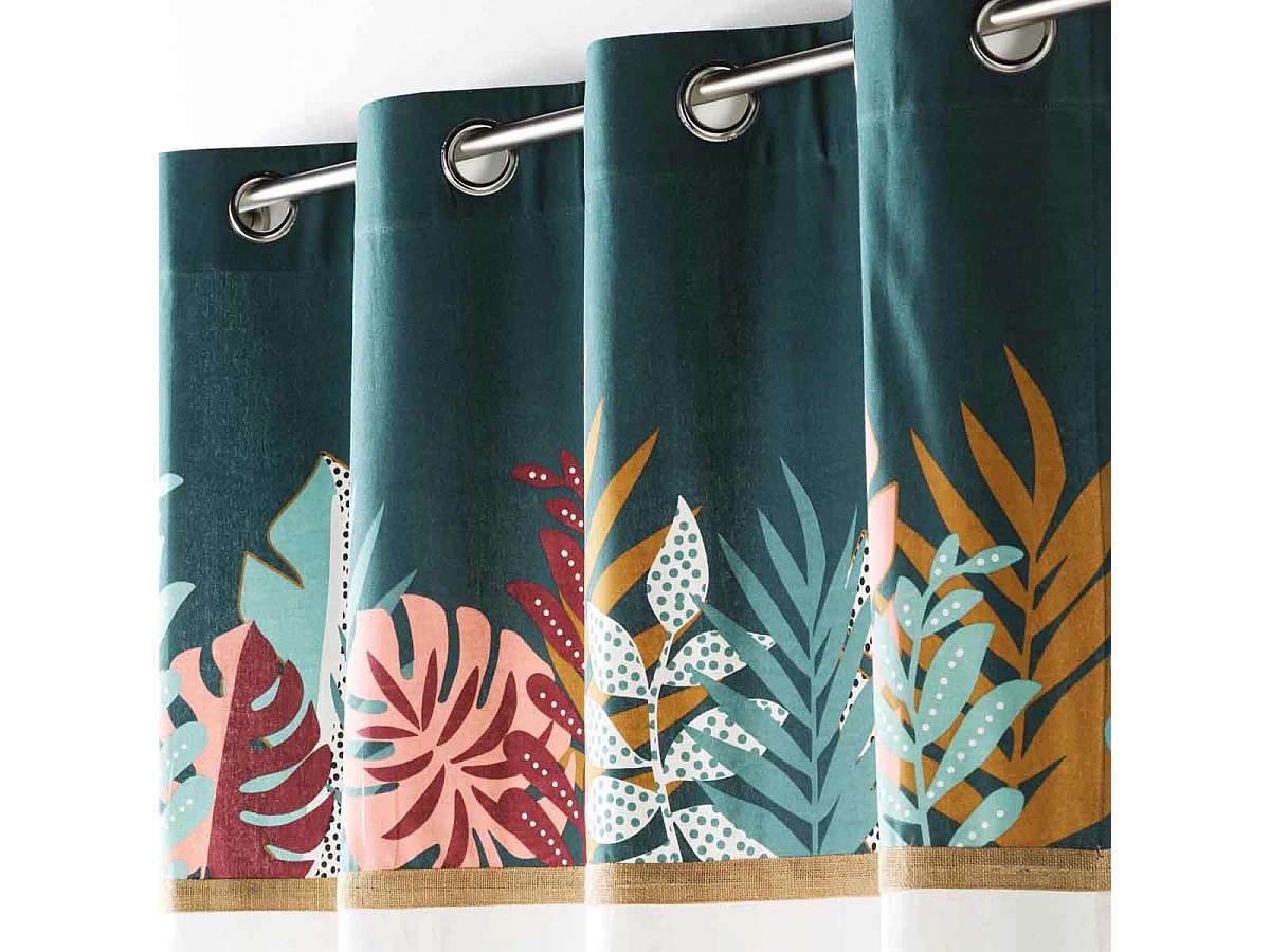 Rideau à Œillets "Jacala" 140x240cm Bleu