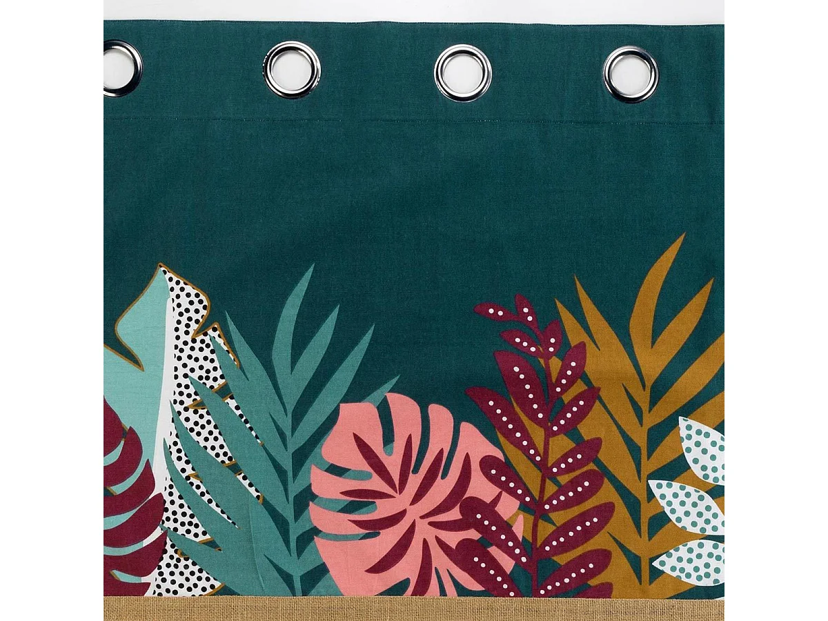 Rideau à Œillets "Jacala" 140x240cm Bleu