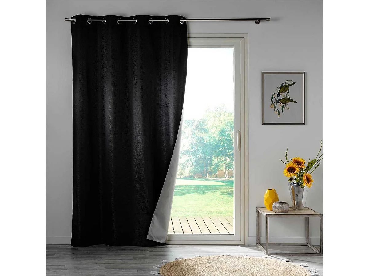 Rideau Occultant "Darko" 140x260cm Noir