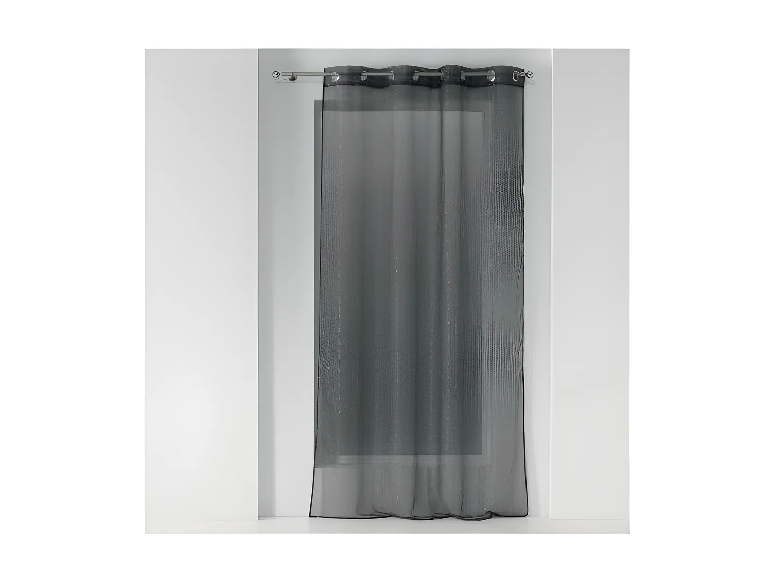 Rideau Voilage à Œillets "Orion" 140x240cm Anthracite