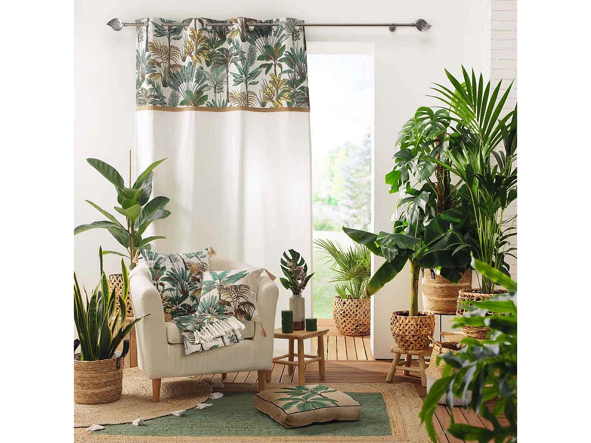 Rideau à Œillets "Balinesia" 140x240cm Naturel