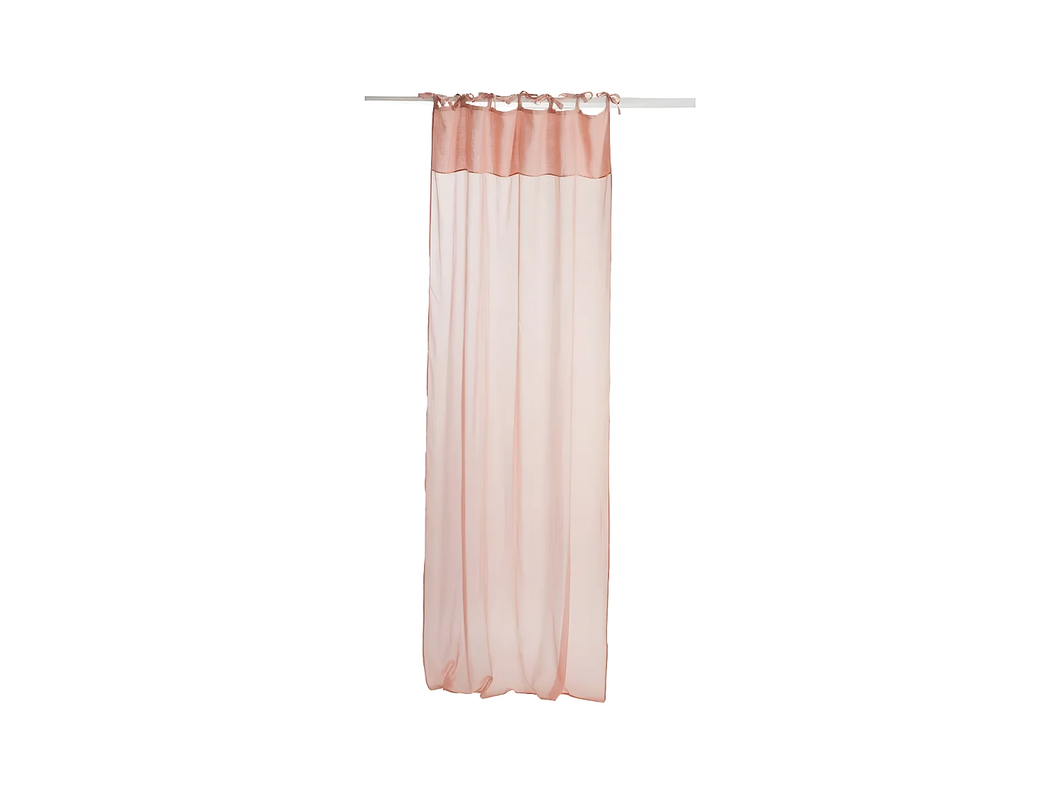 Rideau Voilage "Faded" 140x290cm Rose Pêche