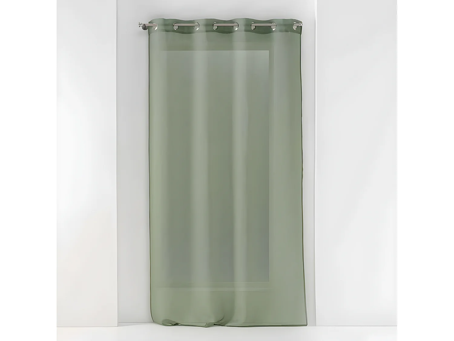 Rideau Voilage à Œillets "Sandra" 140x180cm Kaki