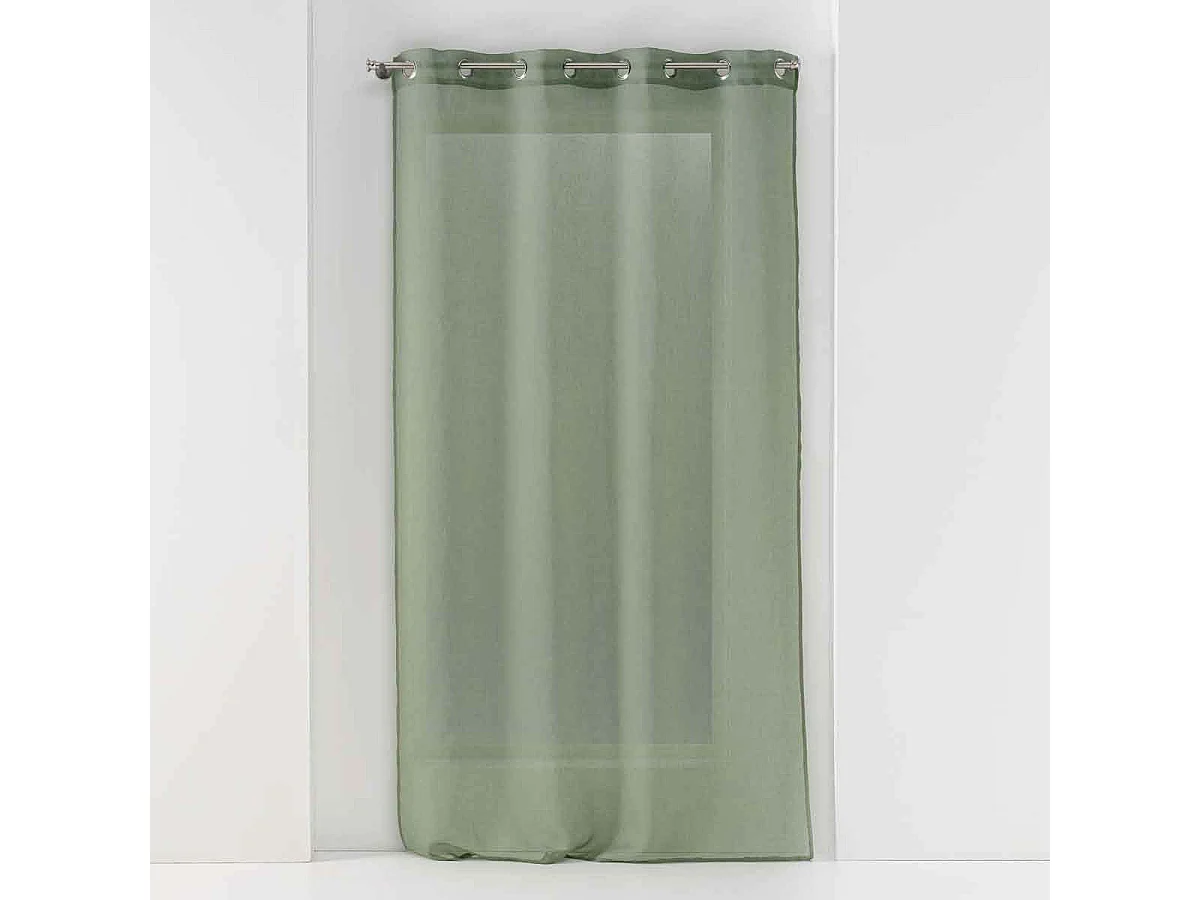 Rideau Voilage à Œillets "Sandra" 140x180cm Kaki