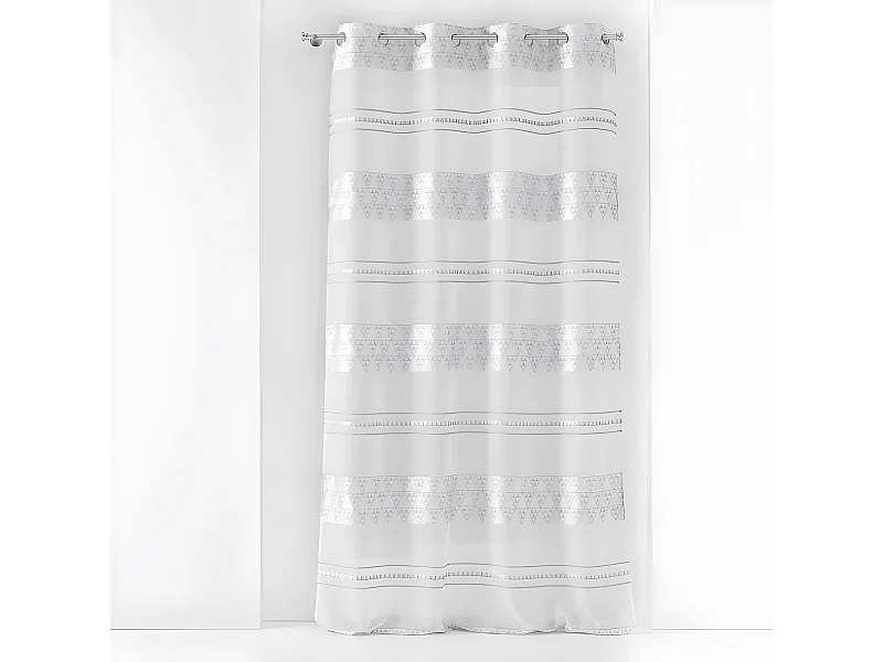 Rideau Voilage à Œillets "Pasadena" 140x280cm Blanc