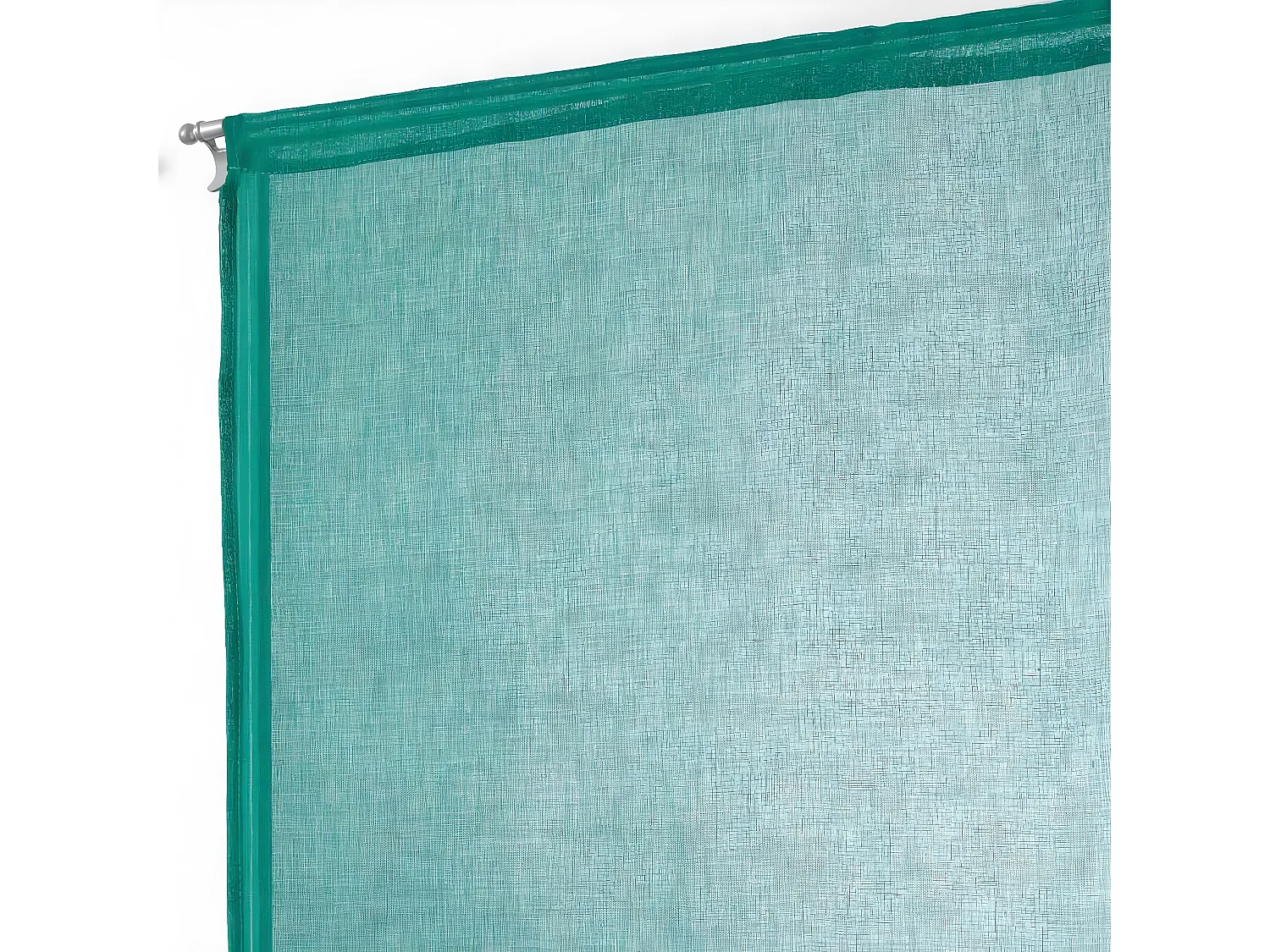 Paire de Voilages "Sandra" 60x120cm Émeraude