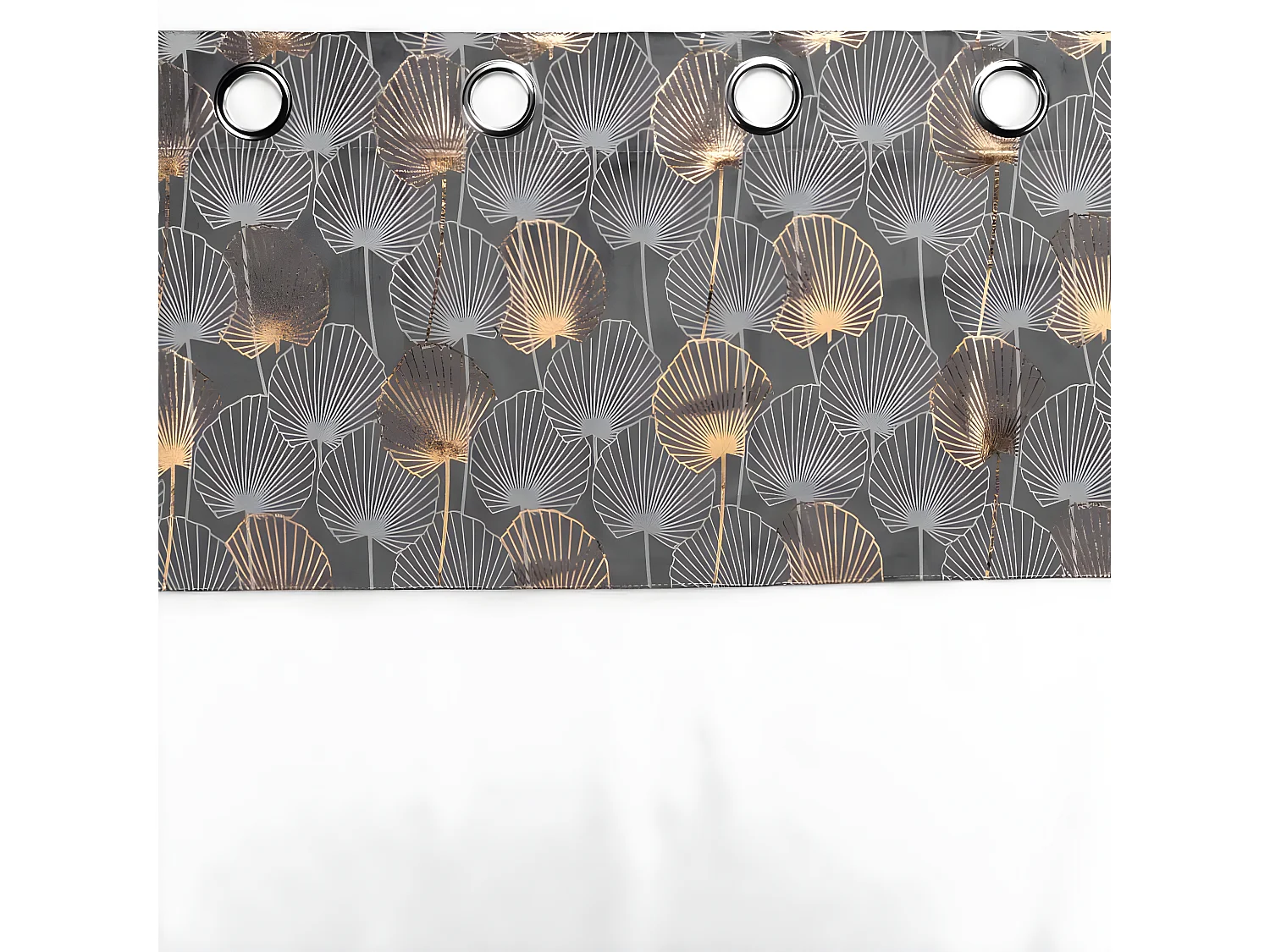 Rideau Voilage à Œillets "Clairine" 140x240cm Gris