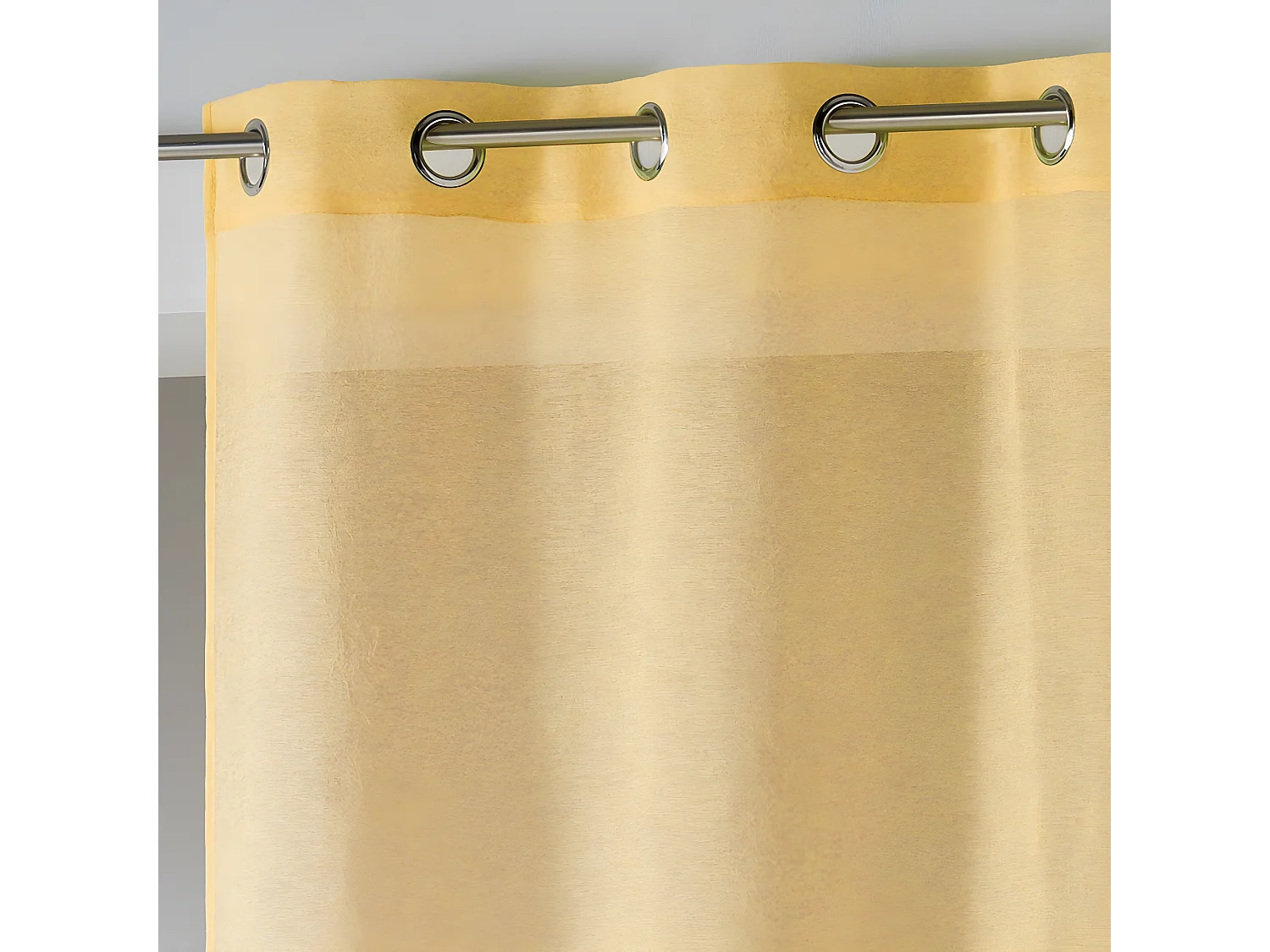 Rideau Voilage Étamine "Telma" 140x280cm Jaune