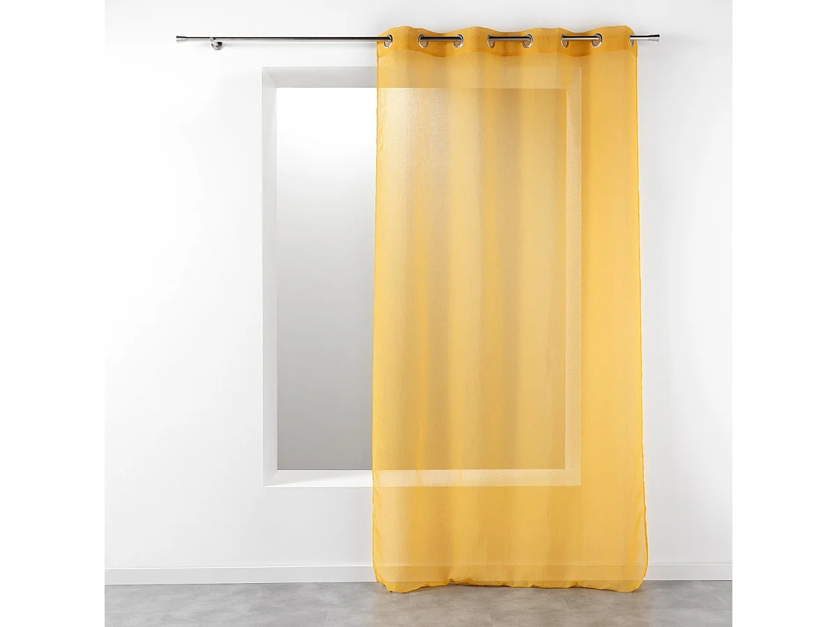 Rideau Voilage Étamine "Telma" 140x280cm Jaune