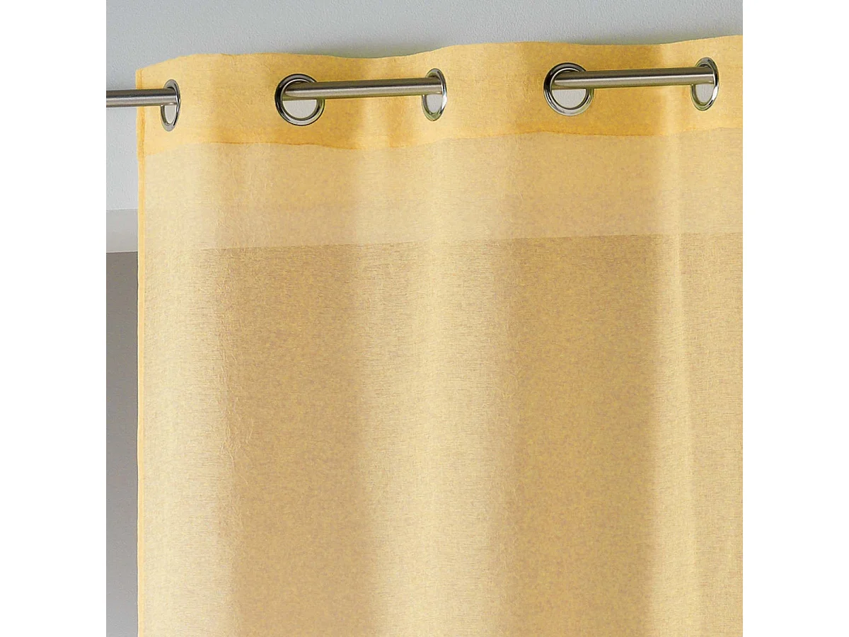 Rideau Voilage Étamine "Telma" 140x280cm Jaune