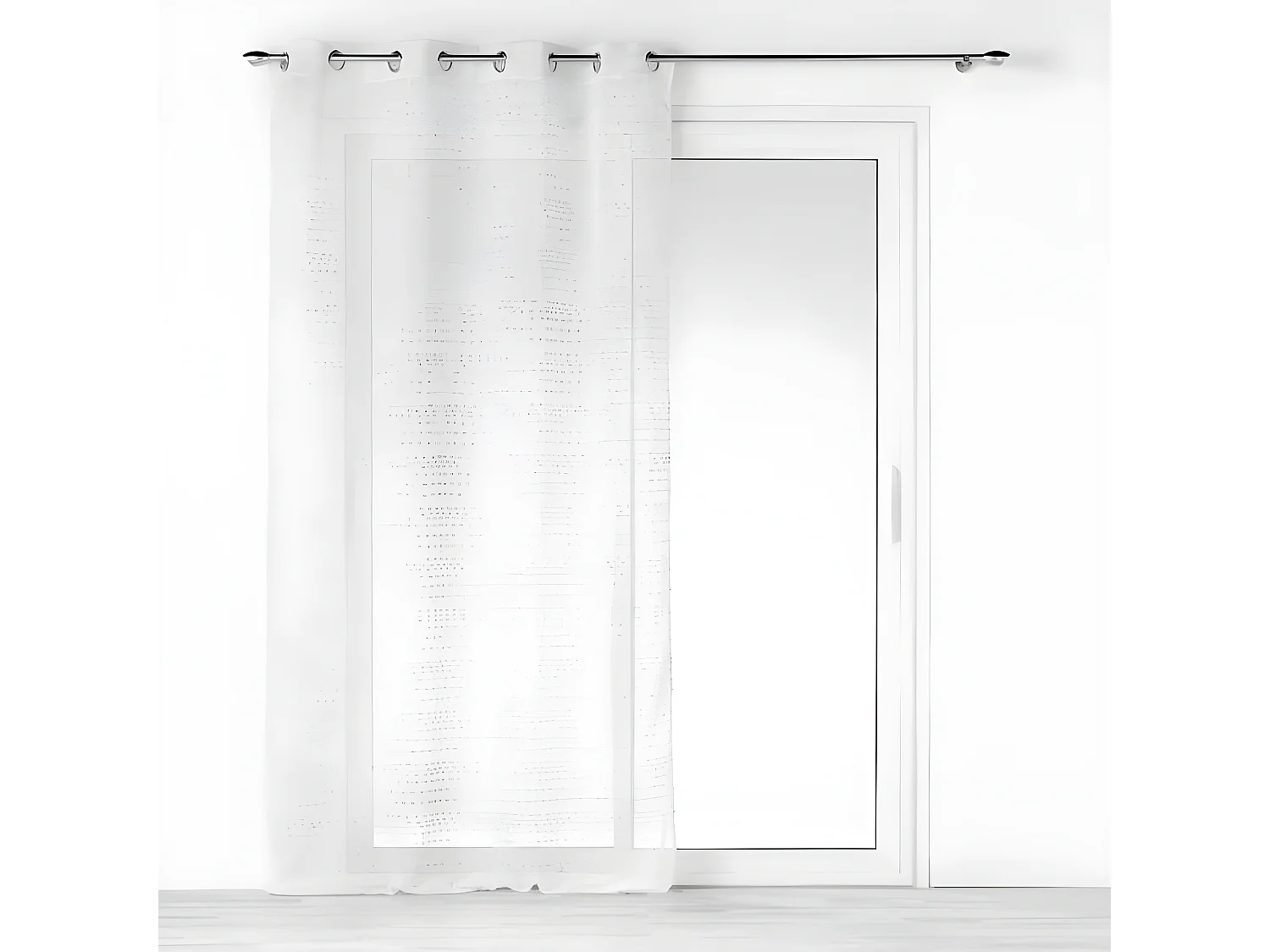 Rideau Voilage à Œillets "Amazia" 140x240cm Blanc