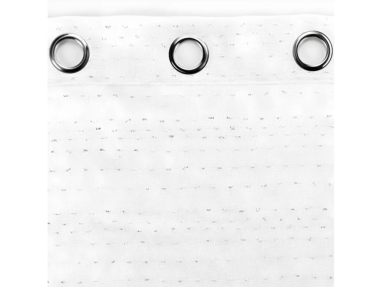 Rideau Voilage à Œillets "Amazia" 140x240cm Blanc