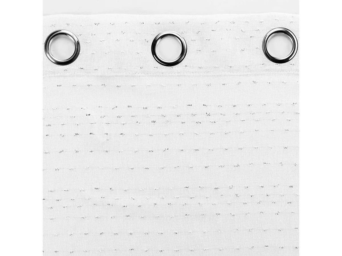 Rideau Voilage à Œillets "Amazia" 140x240cm Blanc