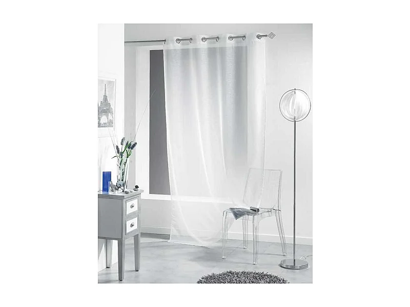 Rideau Voilage "Lisséa" 140x240cm Blanc