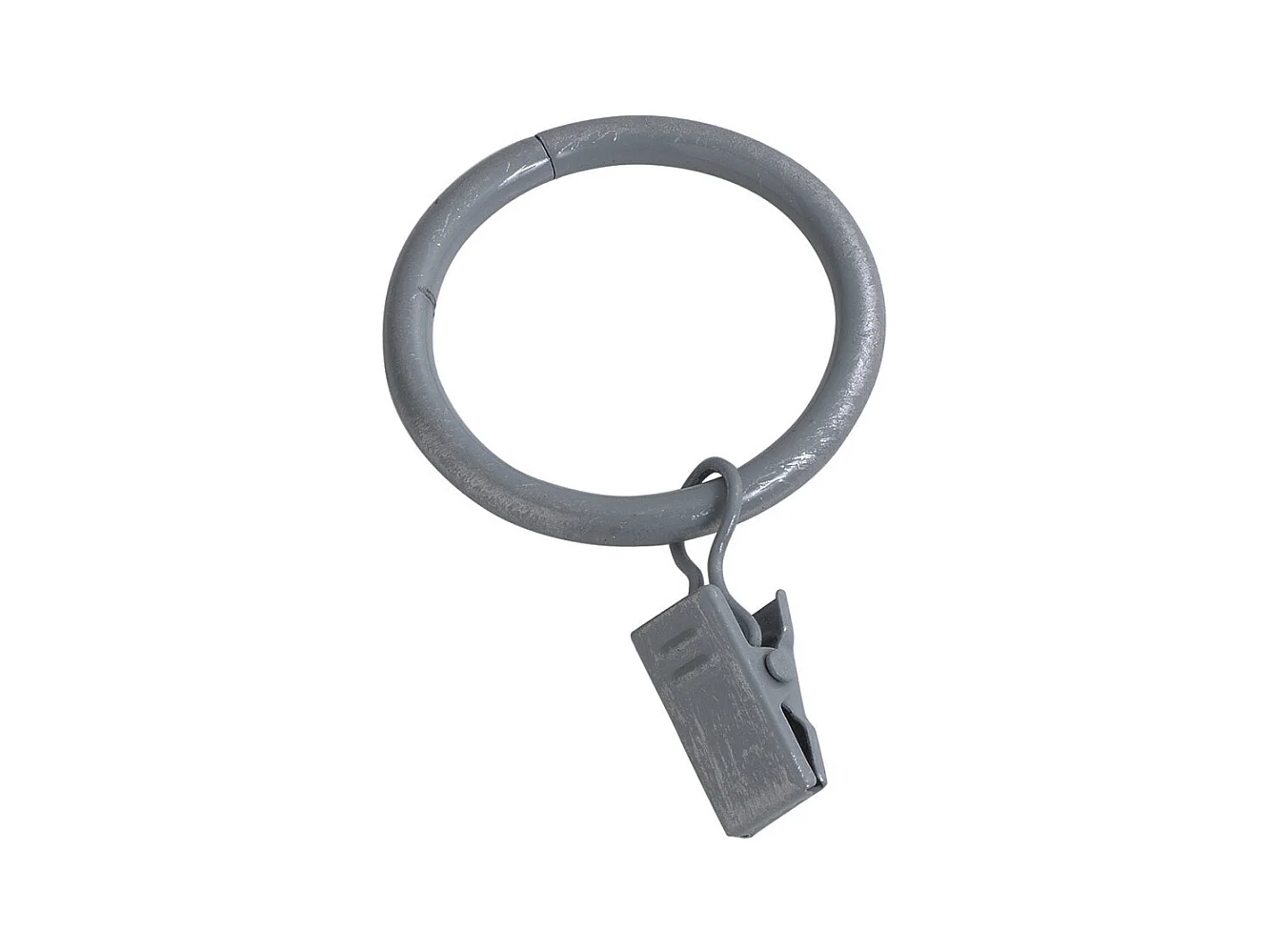 Lot de 10 Anneaux "Pince" 12cm Gris & Argent