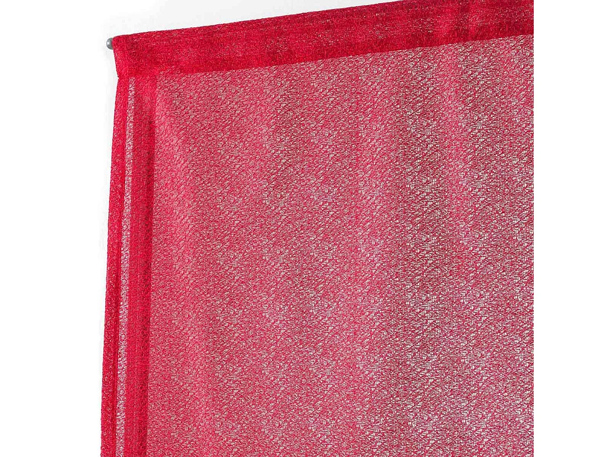 Paire de Voilages "Castille" 60x160cm Rouge