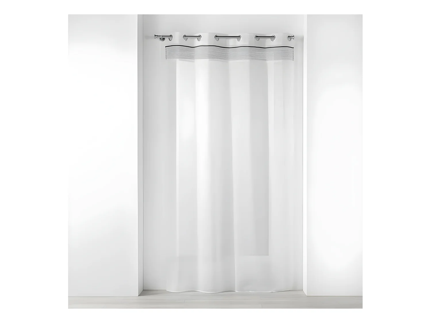 Rideau Voilage à Œillets "Nikita" 140x240cm Blanc