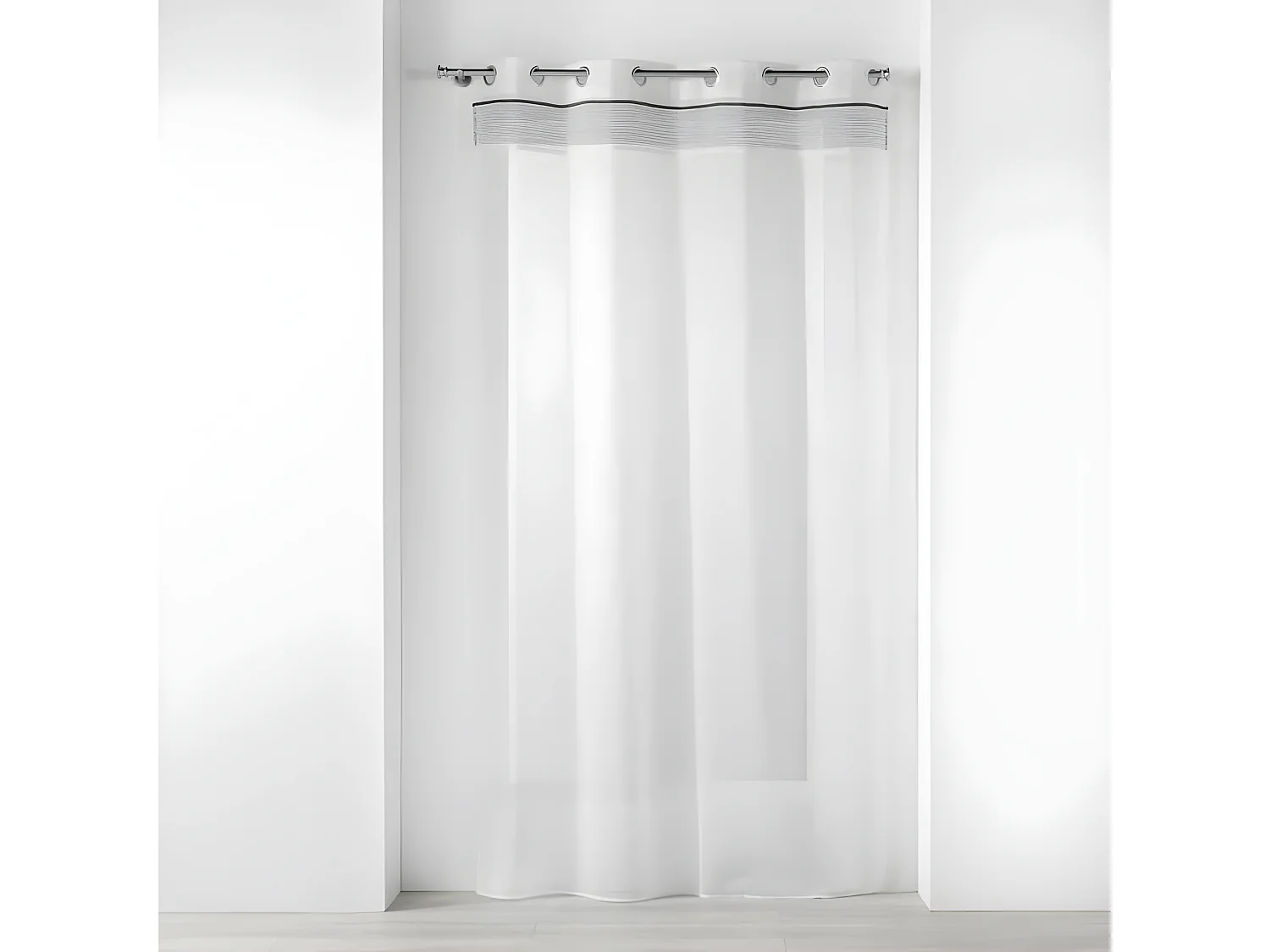 Rideau Voilage à Œillets "Nikita" 140x240cm Blanc