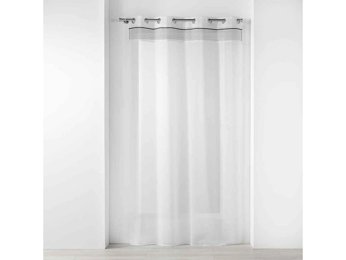 Rideau Voilage à Œillets "Nikita" 140x240cm Blanc